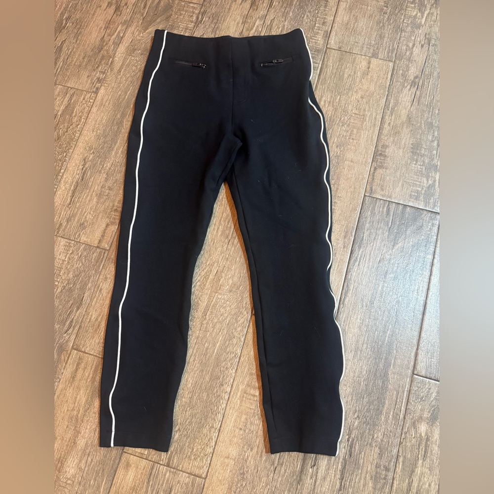 SPANX Black Pants with Red Logo Tag